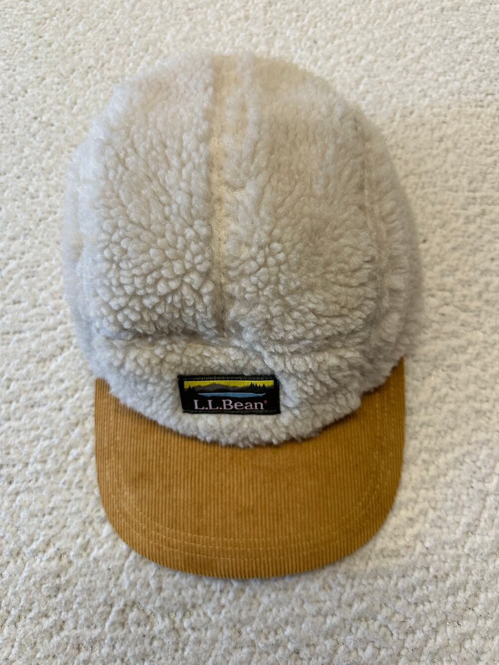 LL Bean Adults Sherpa Five Panel Hat One Size